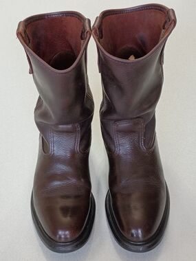 Red Wing 1159 Brown Leather Cowboy Boots Size 7.5D | Western Pull On Work Boots